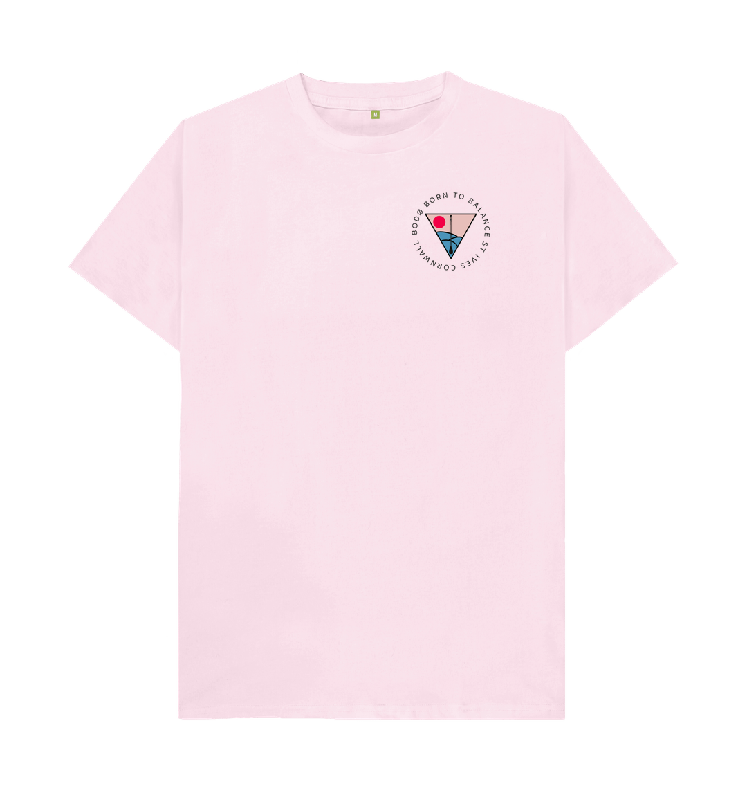 Pink Men's Bod\u00f8 Classic Cut T-Shirt - Porthmeor Sunrise