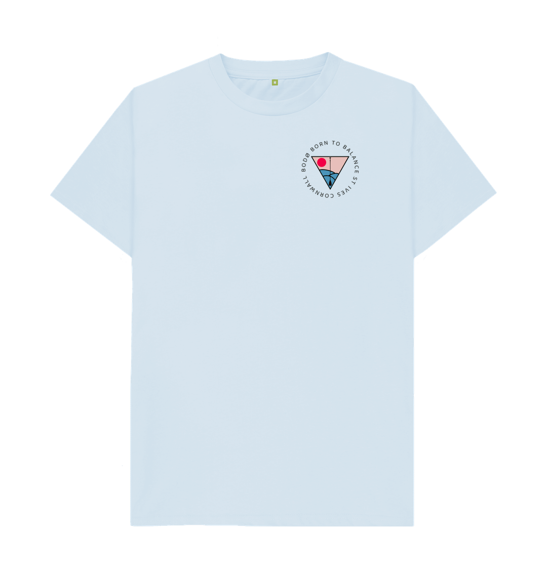 Sky Blue Men's Bod\u00f8 Classic Cut T-Shirt - Porthmeor Sunrise