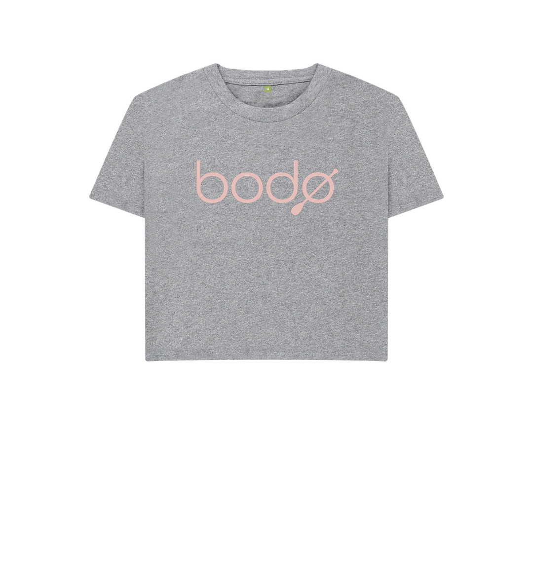 Athletic Grey Women's Box T-Shirt BIG Pink Bod\u00f8 Logo