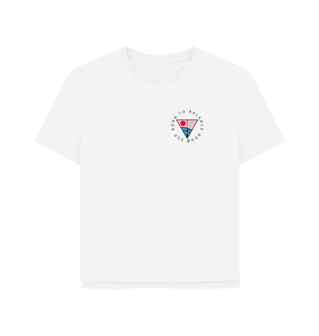 White Women's Bod\u00f8 Relaxed Cut T-Shirt - Sunrise